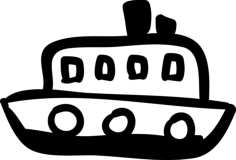 River Ship Vinyl Cutting Svg File, Free Vectors File